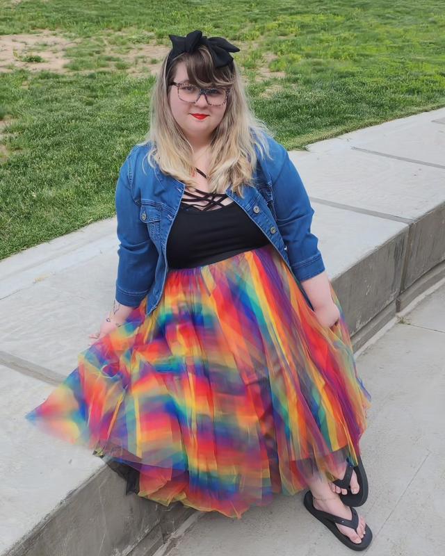 Bright Rainbow Maxi Tulle Skirt – C'est Ça New York
