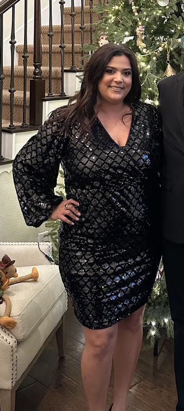 Torrid black outlet sequin dress