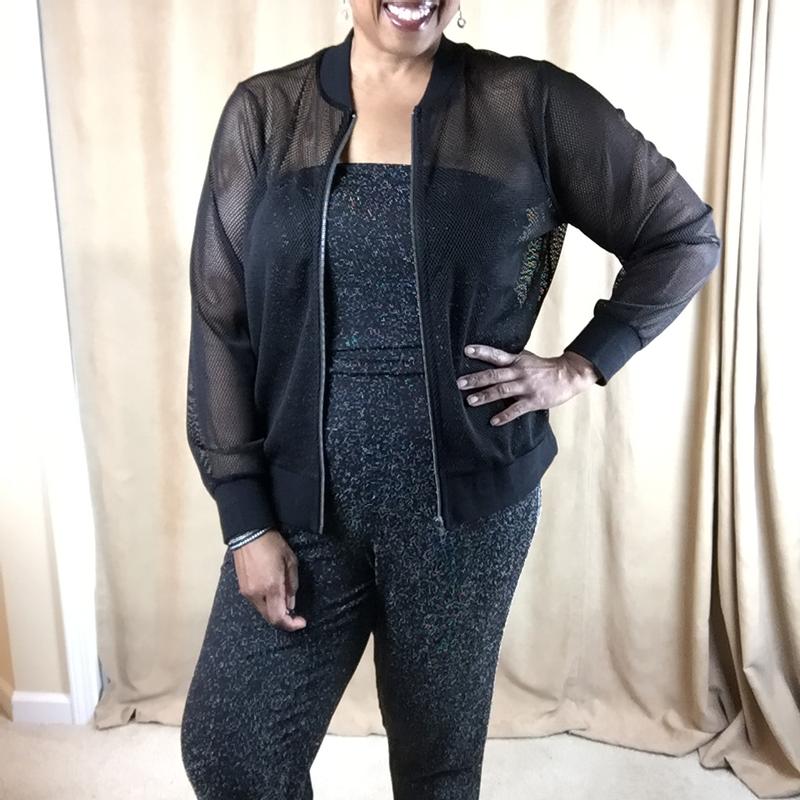 Plus Size - Black Voile Drape Front Jacket - Torrid