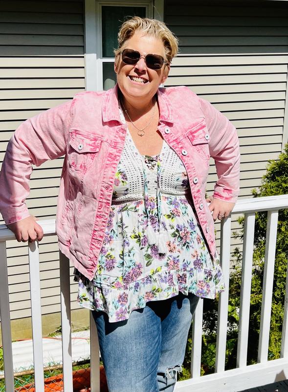 TORRID Denim Trucker Jacket Pink Wash Plus Size 1 deals 1X 14 16 NWOT Jean Jacket