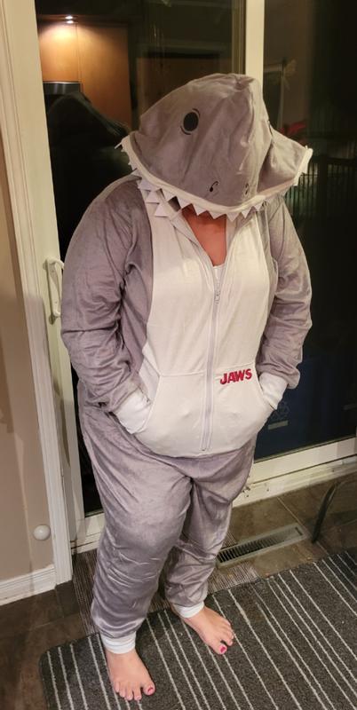 Plus Size Jaws Fleece Onesie Torrid