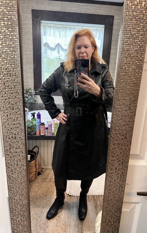 Plus Size - Studio Classic Faux Leather Trench Coat - Torrid