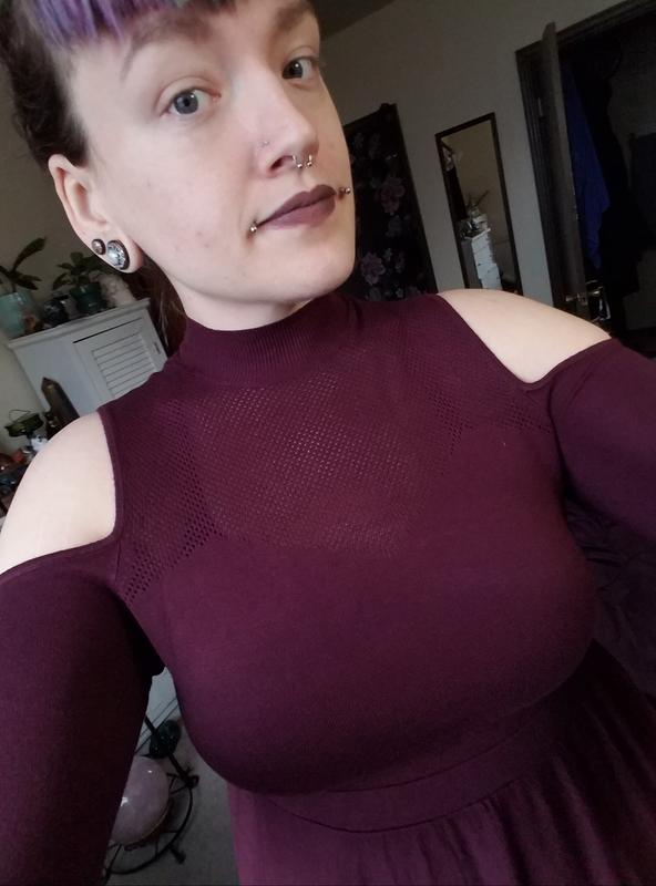 cap sleeve burgundy dress Katrina Velvet Asymmetrical Neckline Cap Sleeve Floor Length Dress main image 0