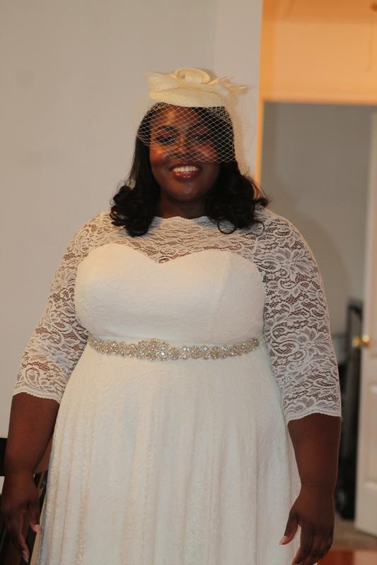 Plus Size - Ivory Lace Tea-Length Wedding Dress - Torrid