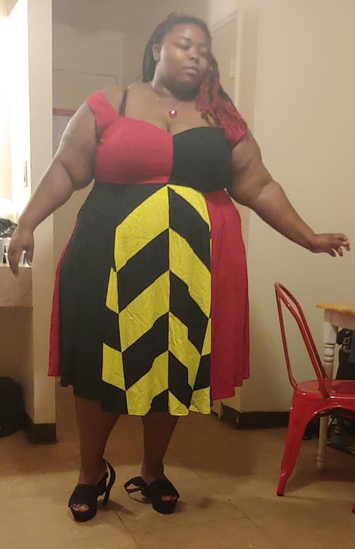 Plus Size Authentic Disney Queen of Hearts Women's Costume Dress