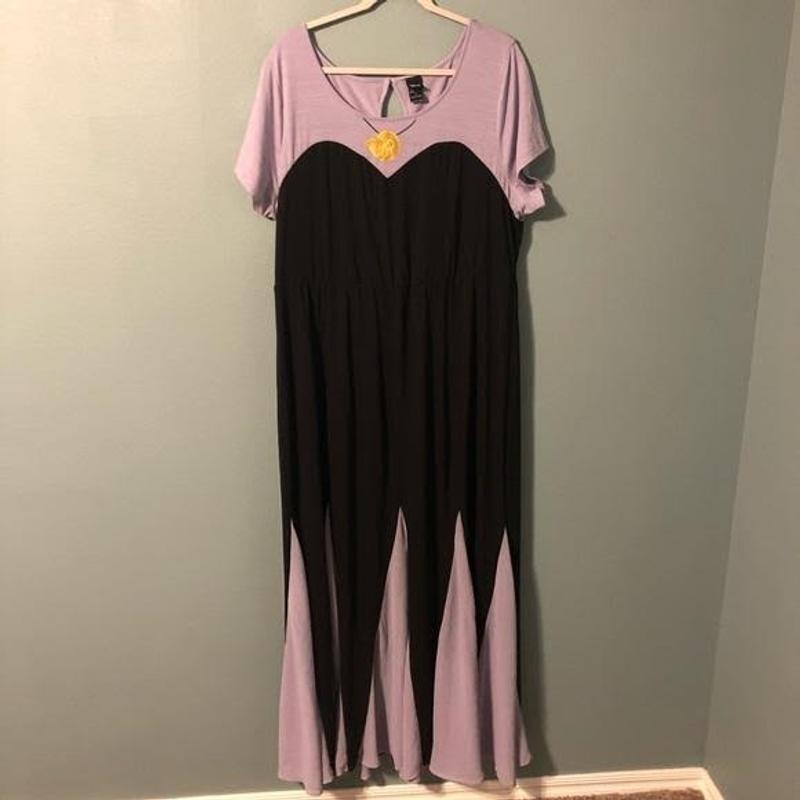 Plus Size - Disney The Little Mermaid Ursula Purple Maxi Dress