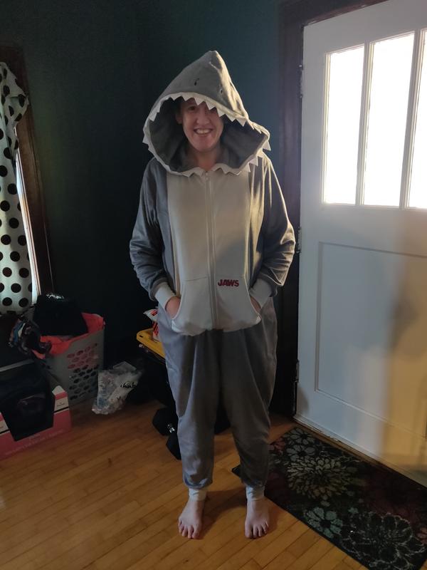 Plus Size Jaws Fleece Onesie Torrid