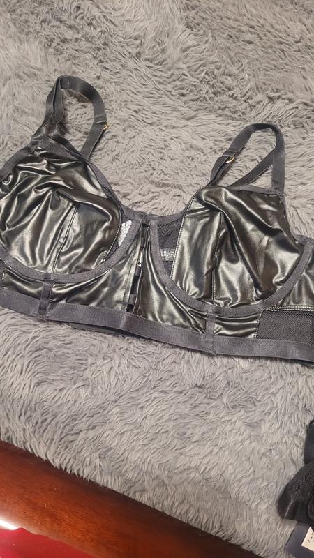 Faux Leather Longline Bralette Plus Size – My Pampered Life Seattle