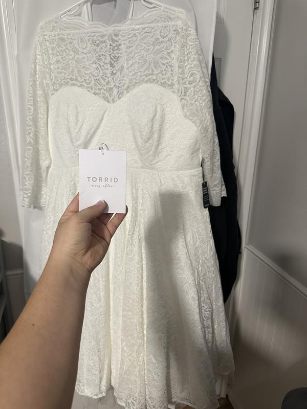 chinese dress ladies Ivory Lace Maxi Dress M main image 0