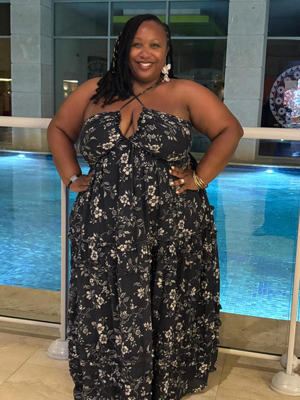 Plus Size - Festi Cross-Front Halter Maxi Dress - Torrid