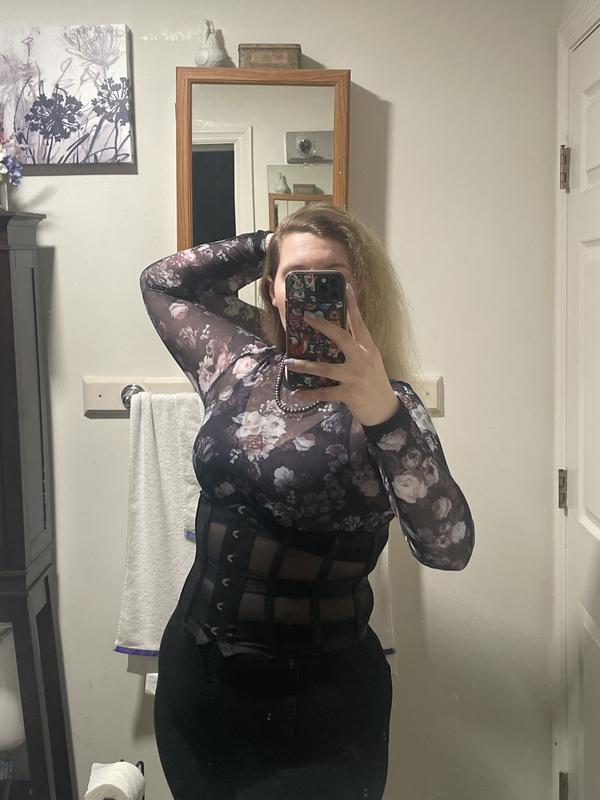 Plus Size - Mesh Long Sleeve Under-It-All Crop Top - Torrid