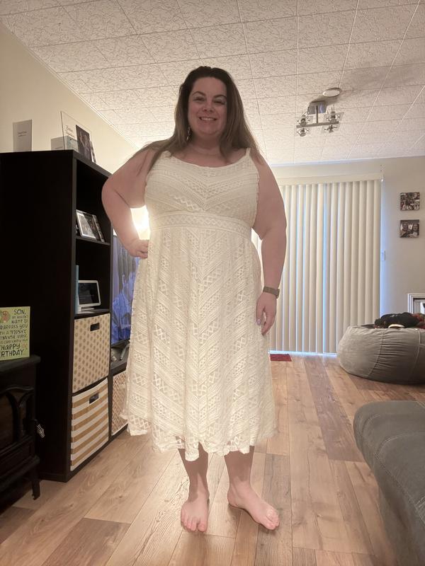 Plus Size - Midi Lace Skater Dress - Torrid