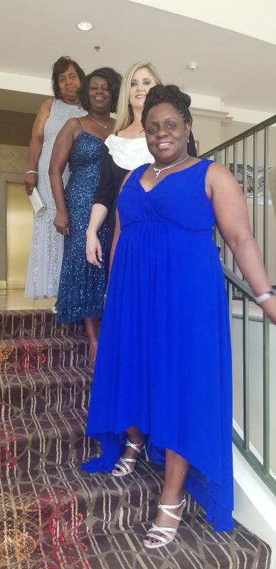 Electric blue 2025 dress plus size