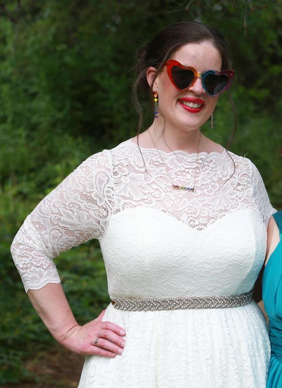 Plus Size - Ivory Lace Tea-Length Wedding Dress - Torrid