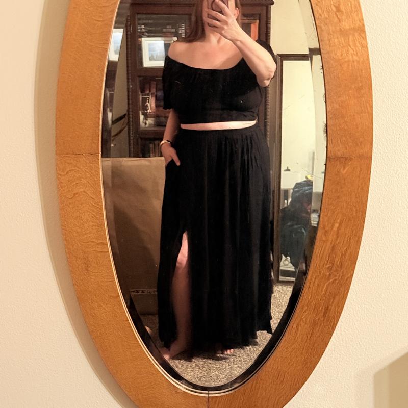 Plus Size - Nightfall Embroidered Slit Maxi Skirt - Torrid