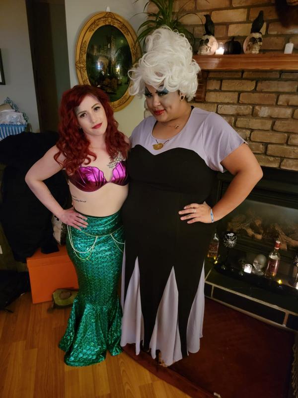 Plus Size - Her Universe Disney The Little Mermaid Ursula Tentacles Black  Crop Legging - Torrid