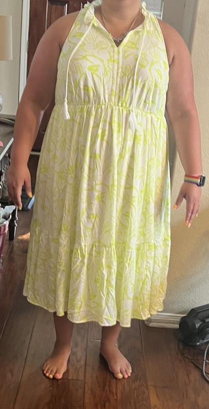 Torrid Yellow Floral Midi Wash Gauze Tiered Dress Size 4X - $36 - From  Amanda