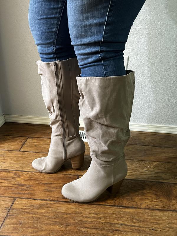 Plus size clearance slouch boots