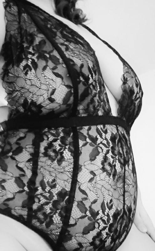 Plus Size - Black Chantilly Lace Strappy Halter Bodysuit - Torrid