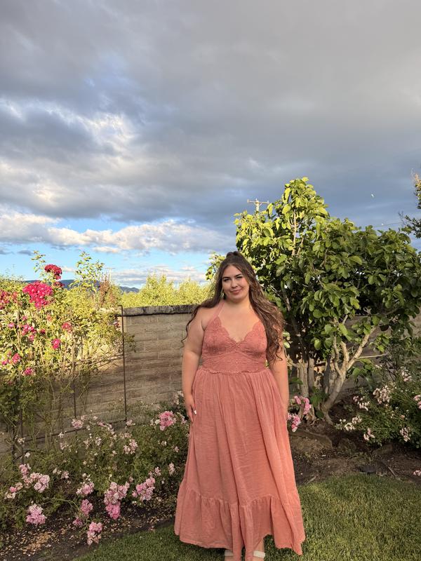 torrid halter dress Plus Size - Maxi Washable Gauze Halter Tiered Dress