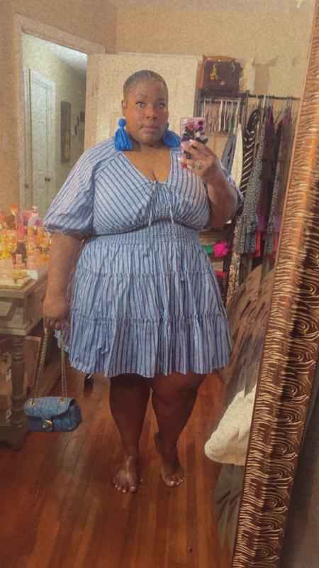 Plus Size - Belle Isle Puff Sleeve Mini Dress - Torrid
