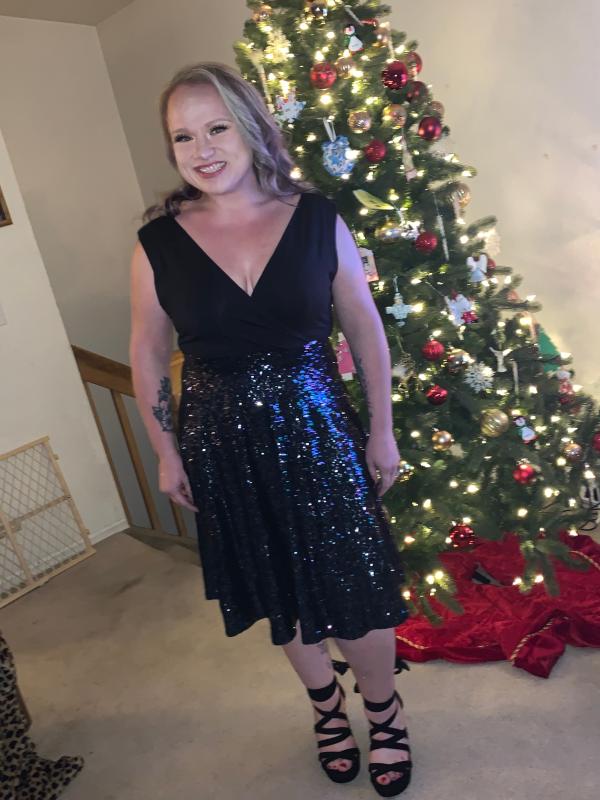 Torrid black sequin clearance dress