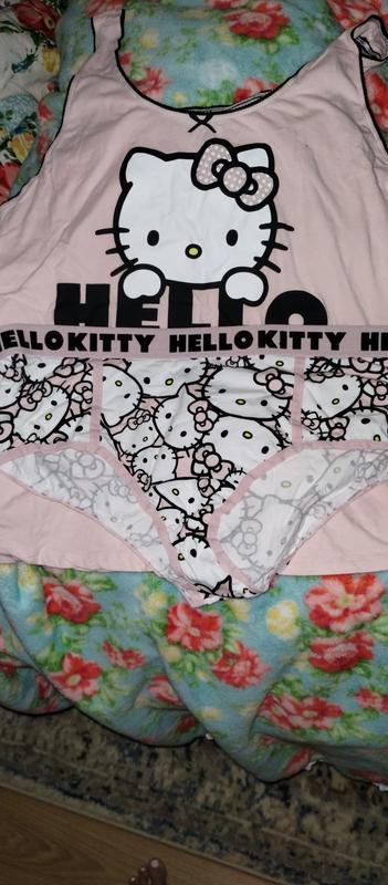 Plus Size - Sanrio Hello Kitty Mid Rise Cotton Cheeky Panty