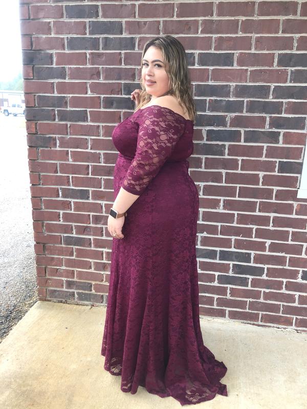 Torrid burgundy shop lace dress