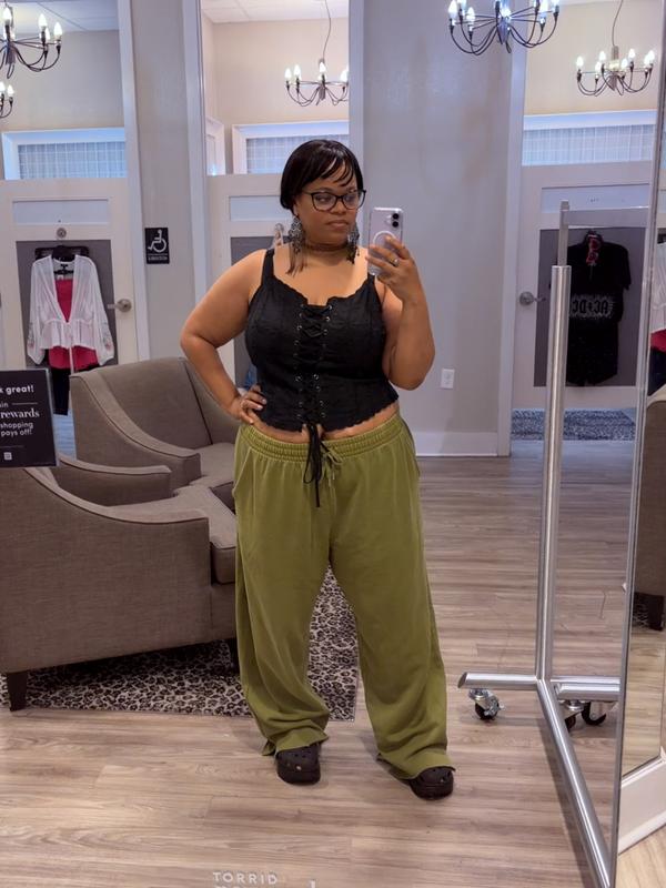 Plus Size - Lace-Up Eyelet Bustier - Torrid