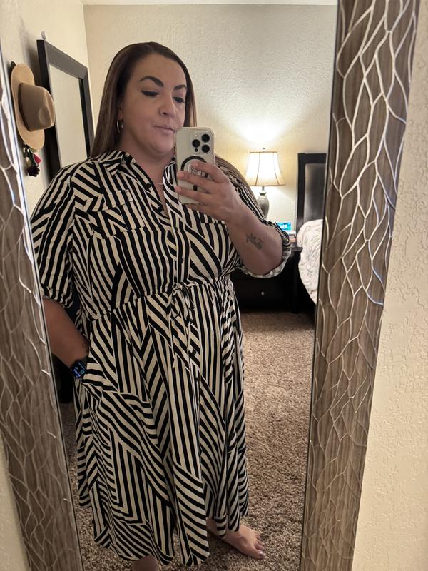 Plus Size - Midi Challis Shirt Dress - Torrid