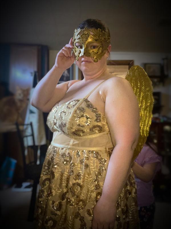 Torrid hotsell gold dress