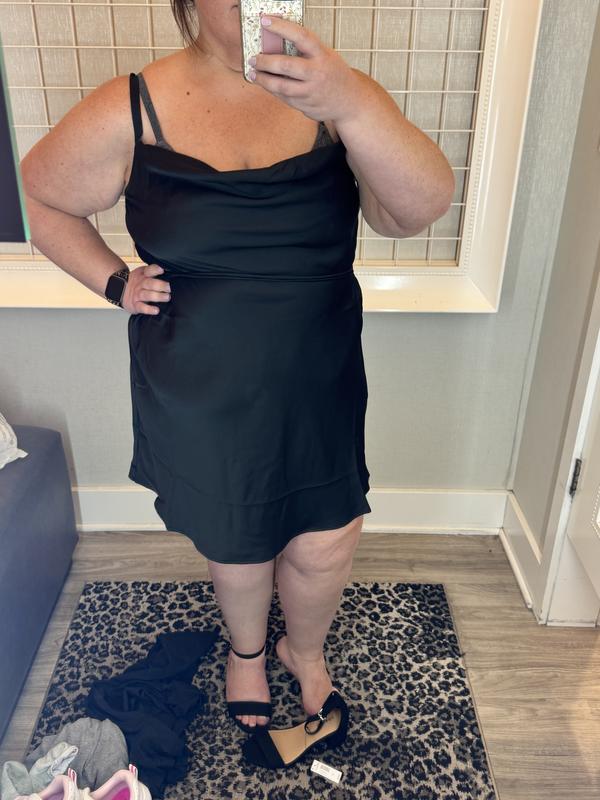 torrid satin dress Plus Size - Special Occasion Black Satin Off Shoulder Gown