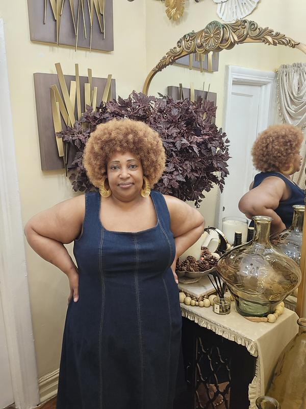 Plus Size - Belle Isle Denim Tea Length Dress - Torrid