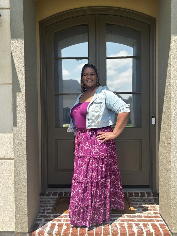 Plus Size - Tiered Drawstring Maxi Skirt - Torrid