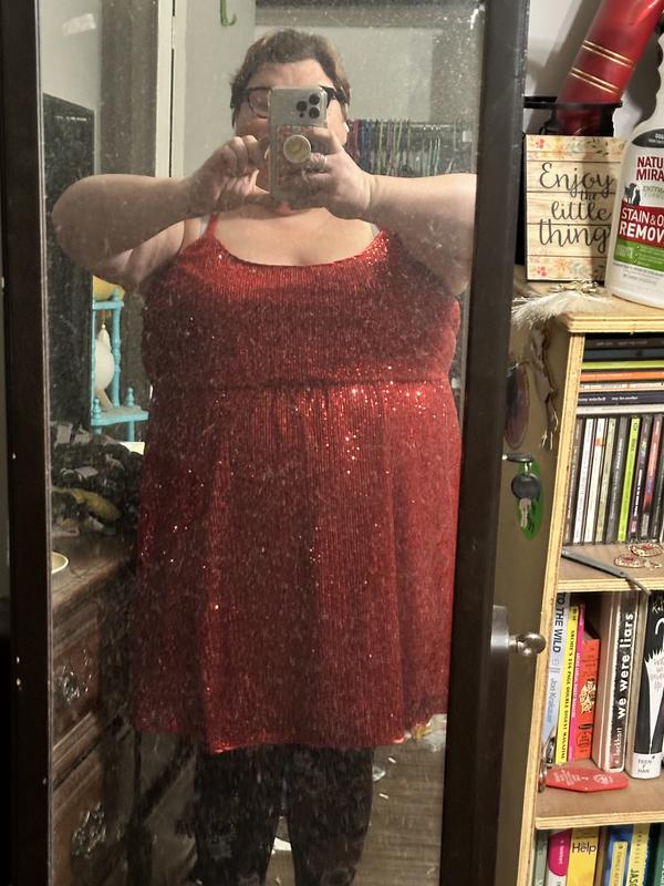 torrid red sequin dress Plus Size - Mini Sequin Skater Dress