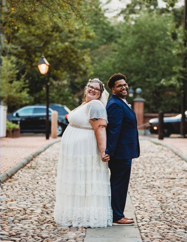 Plus Size - Ivory Lace A-line Boho Wedding Dress - Torrid