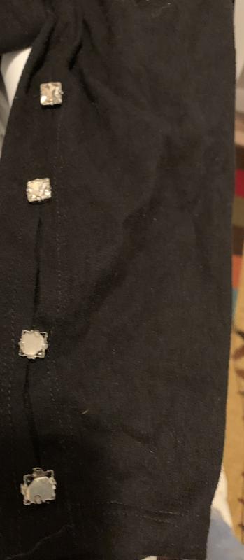 Plus Size - Crop Signature Waist Rhinestone Button Pocket Legging - Torrid