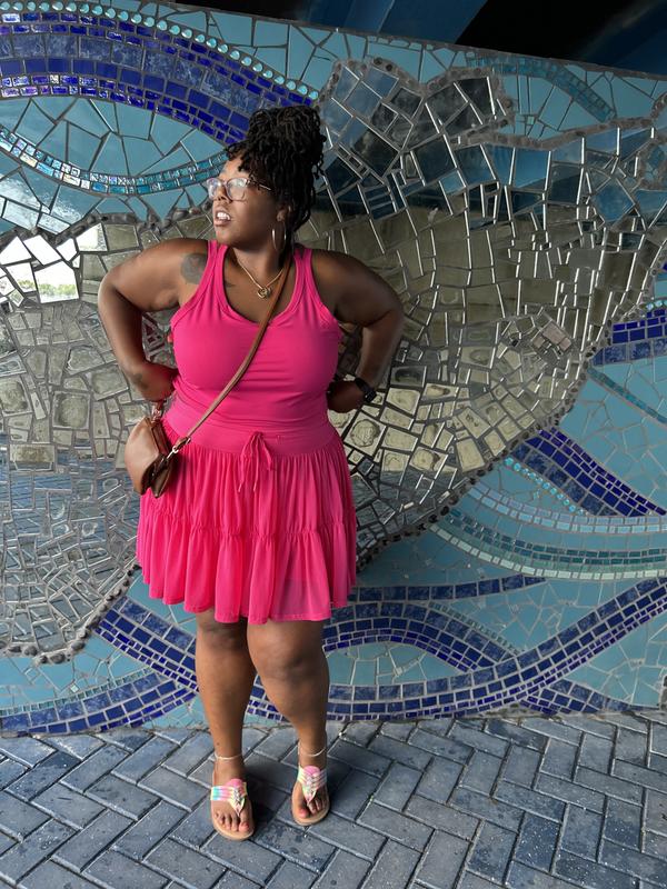 Plus Size - Mesh Ruffle Active Skirt with Bike Short - Torrid