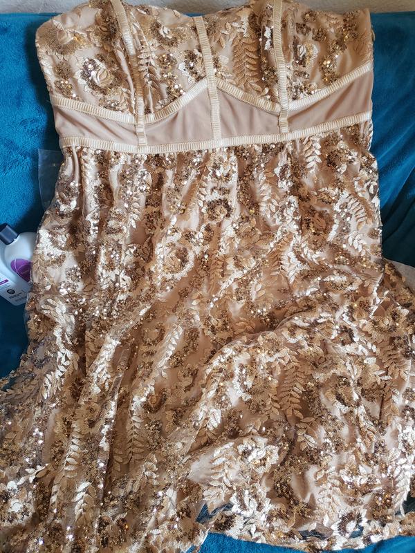 Torrid clearance gold dress