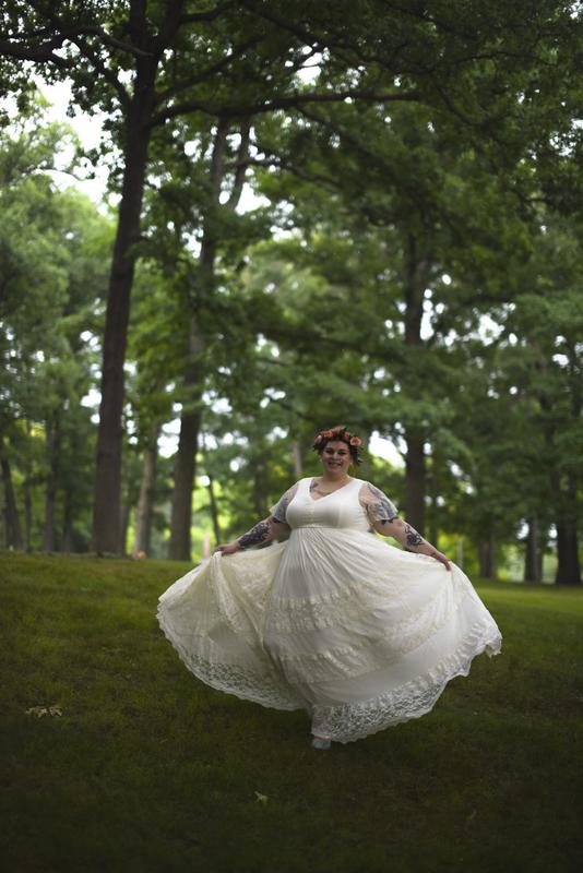 Plus Size - Ivory Lace A-line Boho Wedding Dress - Torrid