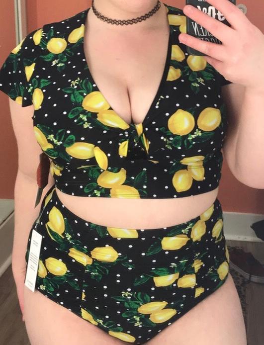 torrid lemon bathing suit