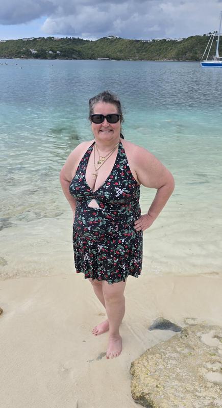 plus size halter top swim dress Red Ribbed Shimmery Halter Drawstring Slit Maxi Dress