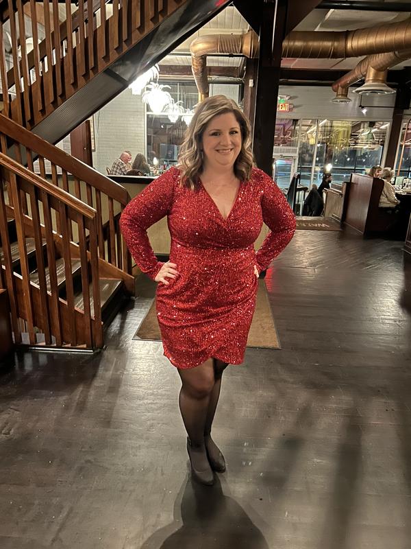 torrid red sequin dress Plus Size - Mini Sequin Skater Dress