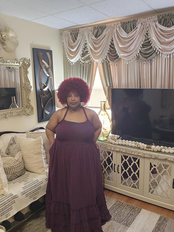 Plus Size - Festi Button Front Tie-Strap Maxi Dress - Torrid