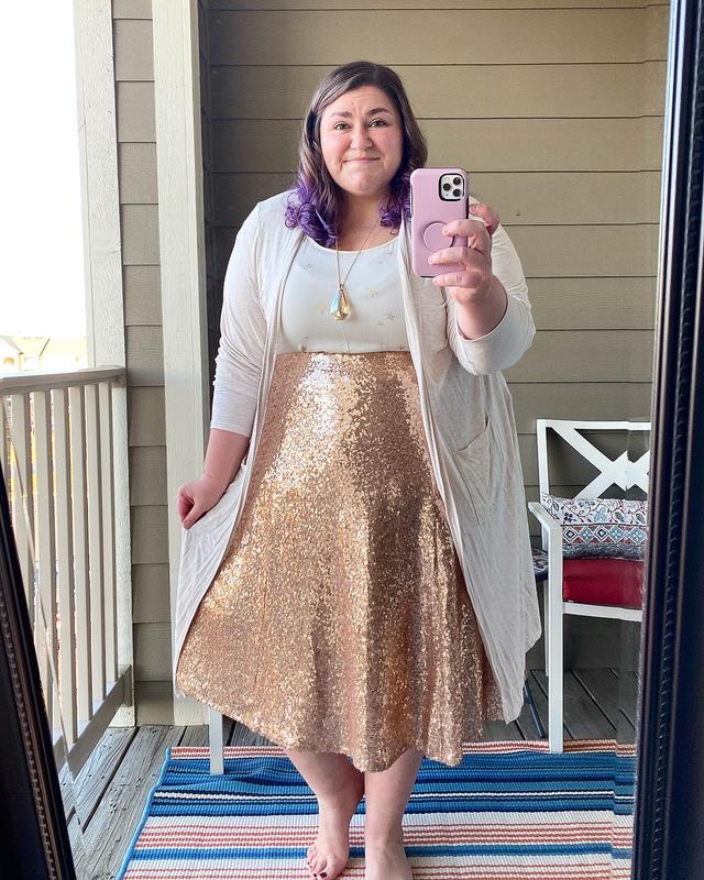 Plus size sequin skirt nike best sale