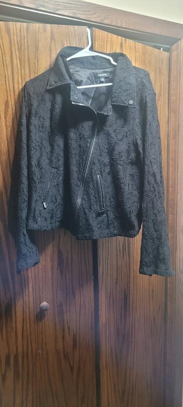 Plus Size - Crochet Lace Moto Jacket - Torrid