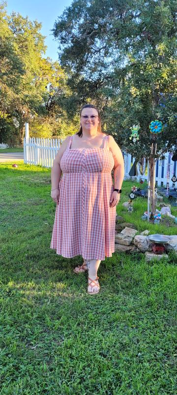 Plus Size - Midi Seersucker Button Front Dress - Torrid Plus Size - Midi Seersucker Button Front Dress - Torrid