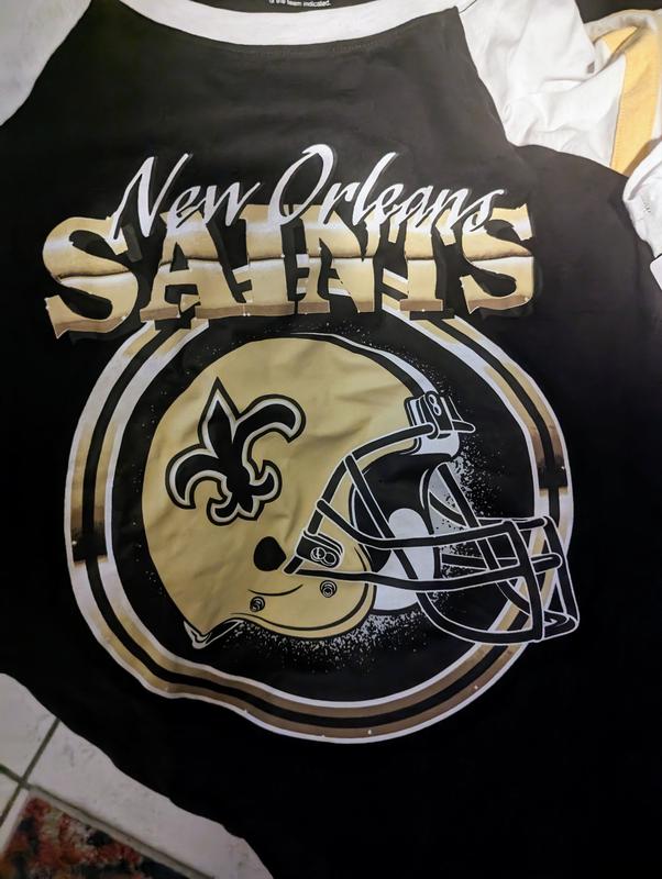 Plus Size - Classic Fit Football Tee - NFL New Orleans Saints Black - Torrid