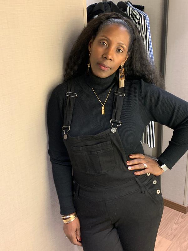 Plus Size - Crop Overall Jean - Premium Stretch Black - Torrid