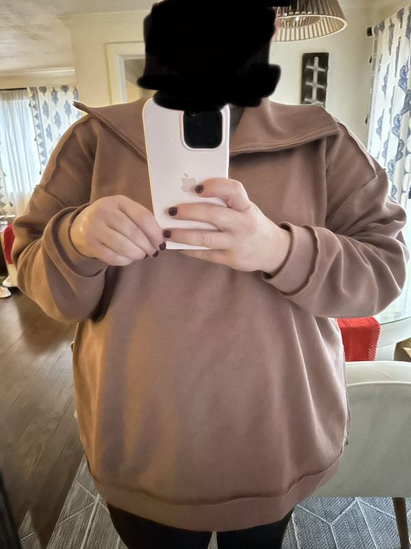 Plus Size - Fleece V-Neck Sweatshirt - Torrid